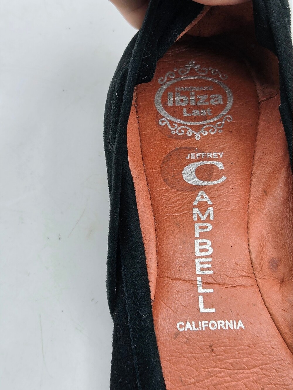 Jeffrey Campbell XSTER Black Suede Ballet Flats Cross Strap Mary Jane Womens 7.5 - Picture 14 of 16
